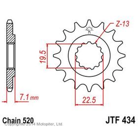 Звезда ведущая JT sprockets JTF434-16 3263735
