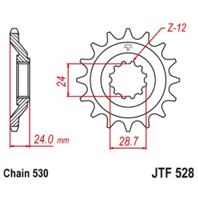 Звезда ведущая JT sprockets JTF528-17 3263929