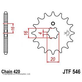 Звезда ведущая JT sprockets JTF546-13 3263932