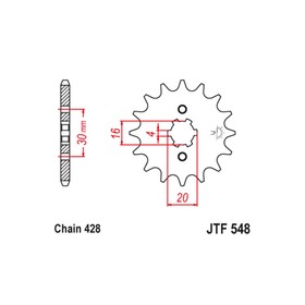 Звезда ведущая JT sprockets JTF548-13 3263937