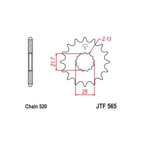 Звезда ведущая JT sprockets JTF565-12SC 3263958
