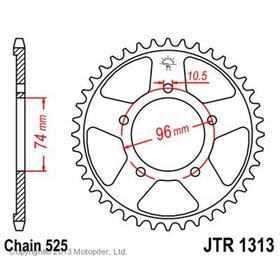 Звезда ведомая JT sprockets JTR1313-42 3264028