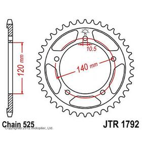 Звезда ведомая JT sprockets JTR1792-45 3264060