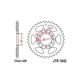 Звезда ведомая JT sprockets JTR1842-45 3264067