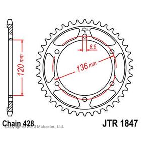 Звезда ведомая JT sprockets JTR1847-48 3264071