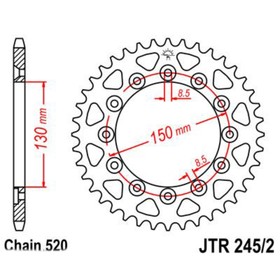 Звезда ведомая JT sprockets JTR245/2-48 3264102