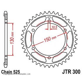 Звезда ведомая JT sprockets JTR300-48 3264118