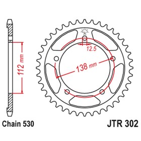 Звезда ведомая JT sprockets JTR302-42 3264122
