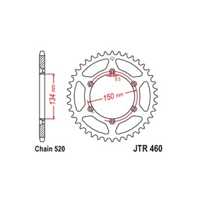 Звезда ведомая JT sprockets JTR460-53 3264133