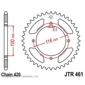 Звезда ведомая JT sprockets JTR461-50 3264135