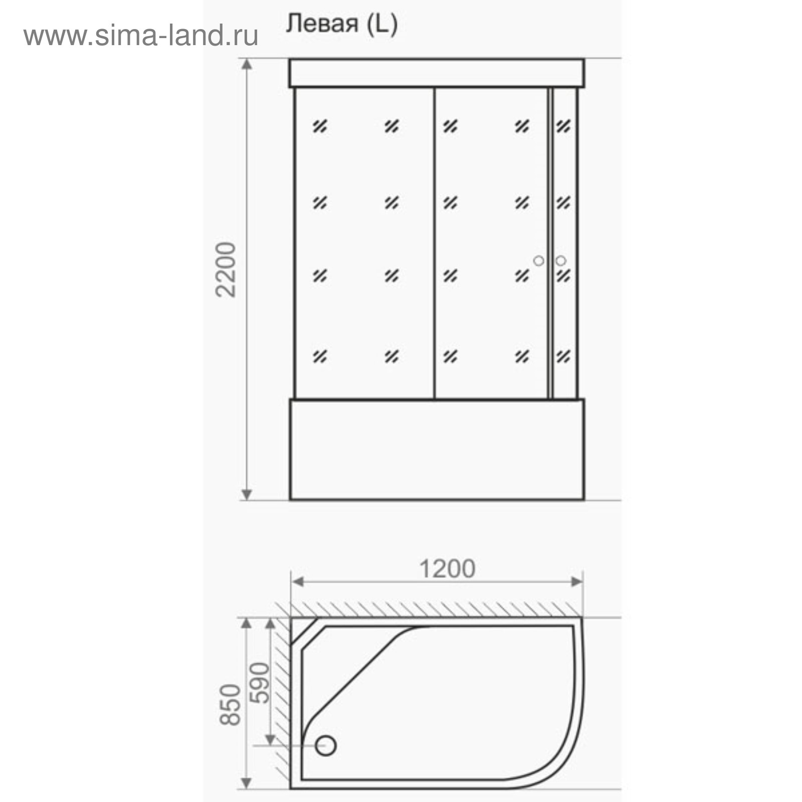 Душевая кабина Domani Spa Delight 128l