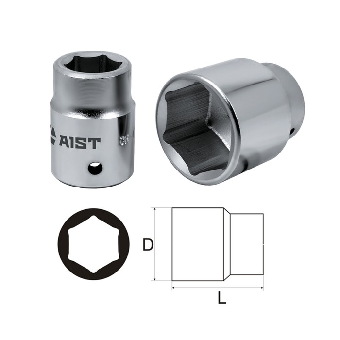 Головка торцевая AIST, 17 мм, 3/4&quot;, 6-гранная