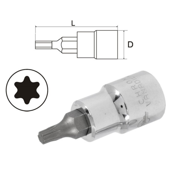 Головка-бита AIST, TORX, T15, 3/8&quot;