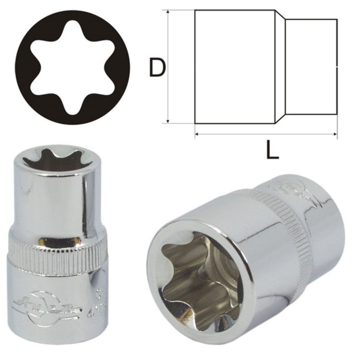 Головка торцевая AIST, E6, 3/8&quot;, TORX