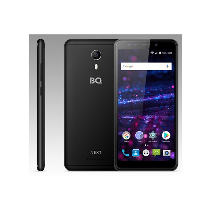 Смартфон BQ S-5522 Next Black 18:9. 5,45&quot; FW+,960*480, 8Gb, 1GbRAM, 5Mp+5Mp