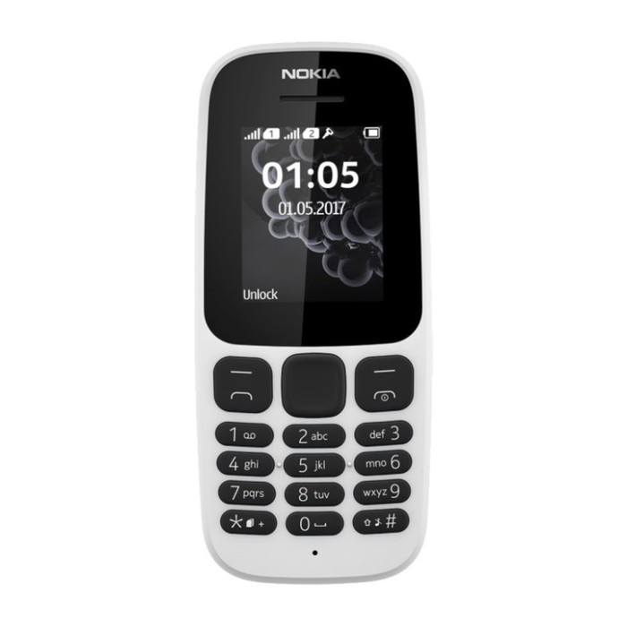 Сотовый телефон Nokia 105 SS White TA-1010