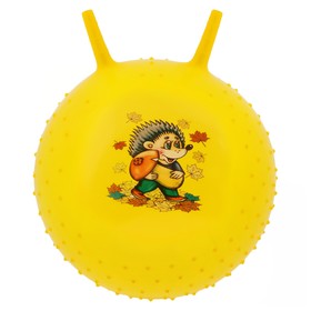 Мяч прыгун с рожками «Счастливые улыбки», массажный, d=45 см, 350 г, МИКС в Донецке