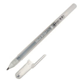 Ручка гелевая для декоративных работ Sakura Gelly Roll Stardust 0.8 мм, с блестками, серебро