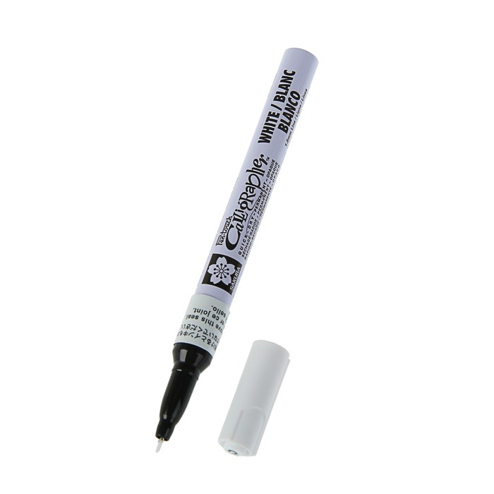 Маркер для каллиграфии Sakura Pen-Touch Calligrapher 1.8 мм спирт.осн. Белый XPSK-C#50