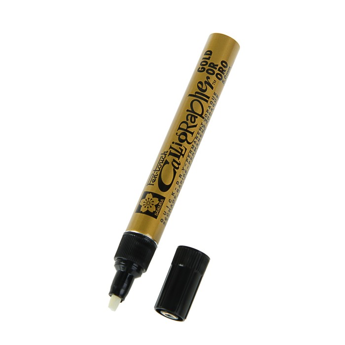 Маркер для каллиграфии Sakura Pen-Touch Calligrapher 5.0 мм спирт.осн. Золотой XPFK-C#51