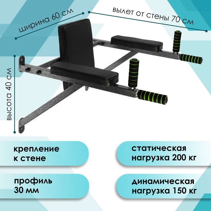 Настенный тренажёр пресс-брусья «АТЛЕТ-Проф»