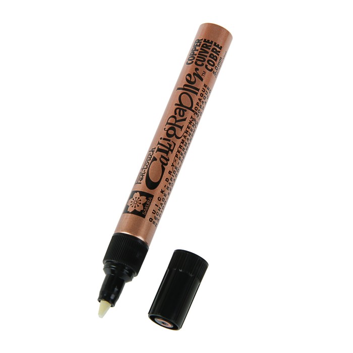 Маркер для каллиграфии Sakura Pen-Touch Calligrapher 5.0 мм спирт.осн. Медный XPFK-C#54