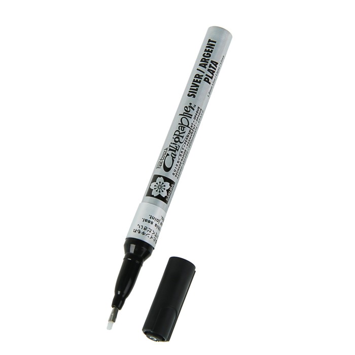 Маркер для каллиграфии Sakura Pen-Touch Calligrapher 1.8 мм спирт.осн. Серебрян XPSK-C#53