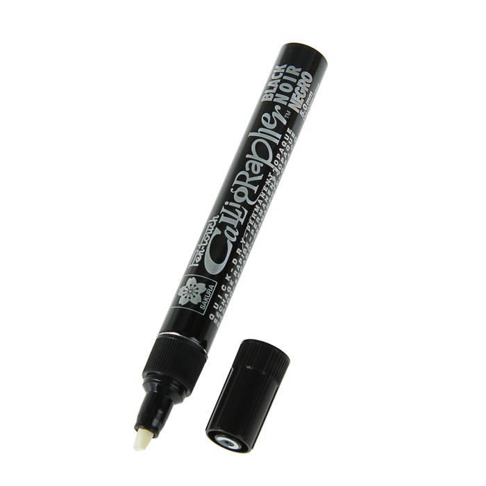 Маркер для каллиграфии Sakura Pen-Touch Calligrapher 5.0 мм спирт.осн. Черный XPFK-C#49