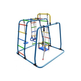 ДСК «Игрунок Т плюс», 1445 × 1440 × 1500 мм, цвет голубой/радуга