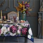 Набор столовый «Этель» «Цветочный этюд», скатерть 110 × 150 см, салфетки 40 × 40 см, 4 шт., хлопок 100 % - фото 612986