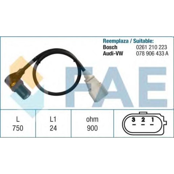 Датчик положения коленвала FAE 79059
