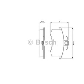 Колодки тормозные  Bosch 0986491700 3112028