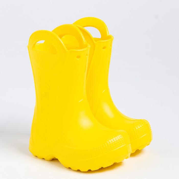 Сапоги резиновые детские, цвет жёлтый, размер 24-25 - фото 28004