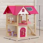 Кукольный домик "Розовое волшебство", с мебелью - фото 910502