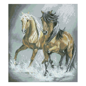 Набор алмазной вышивки «Пара лошадей»