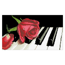Набор алмазной вышивки «Роза на рояле»