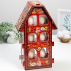 Stand for Easter eggs "House" (Zhostovo), 20 x 33 cm