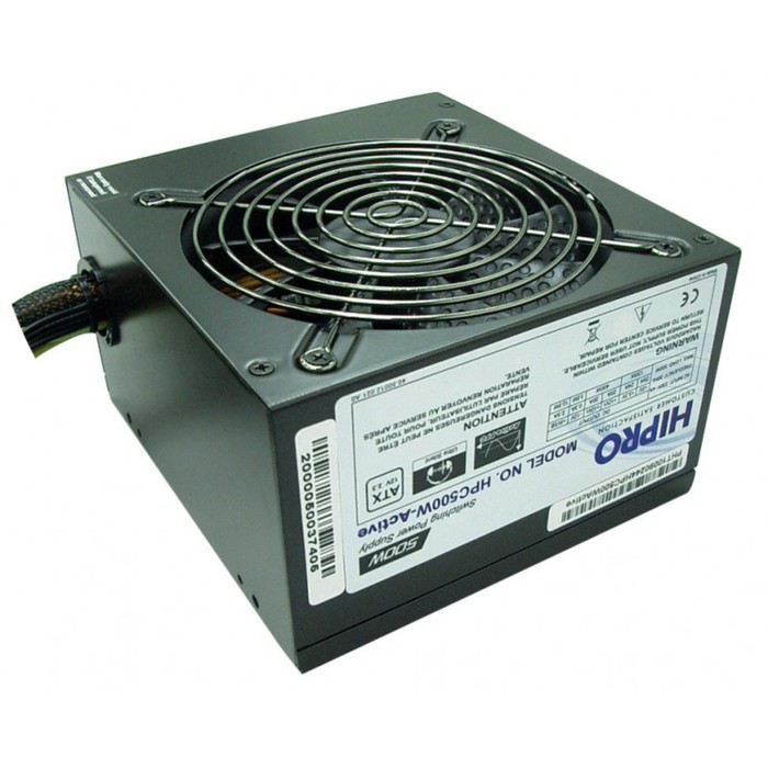 Блок питания Hipro ATX 500W HPC500W-Active 80+ bronze (24+4+4pin) APFC 120mm fan 4xSATA RTL   328370