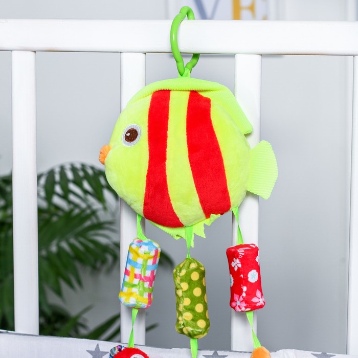 игрушка подвеска краб. игрушка подвеска хэппи бэби. детские игрушки для новорожденных на кроватку. подвеска на коляску мягкая. мягкие подвесы.