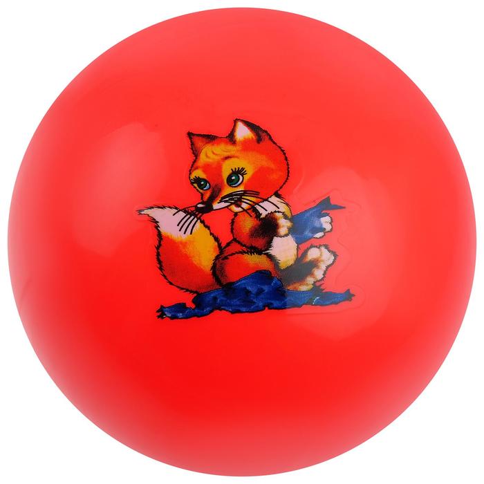Мяч детский «Животные», d=25 см, 75 г, PVC, цвета МИКС - фото 229989