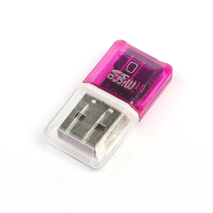 Картридер microSD, цвет МИКС