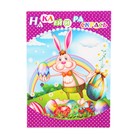 Раскраска с наклейками "Пасхальный зайка" 8 листов, 2 листа наклеек Раскраска с наклейками "Пасхальный зайка" 8 листов, 2 листа наклеек