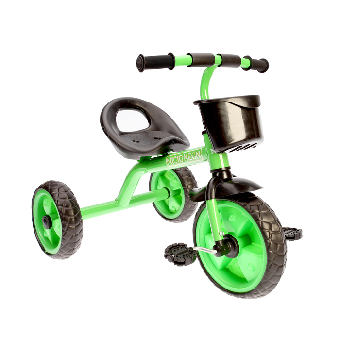 Велосипед трехколесный Micio Neon 2018, цвет зеленый/черный