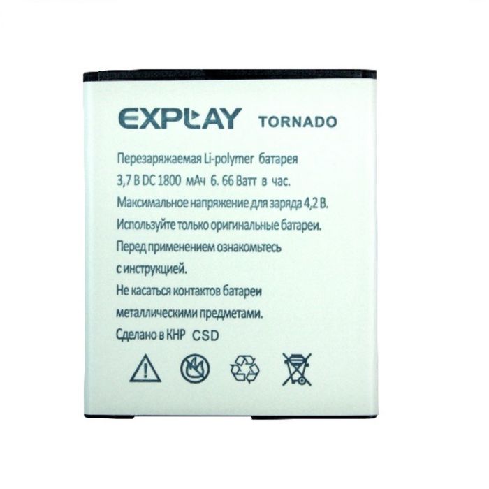 Аккумулятор Partner Explay Tornado, Li-i 1800 mAh