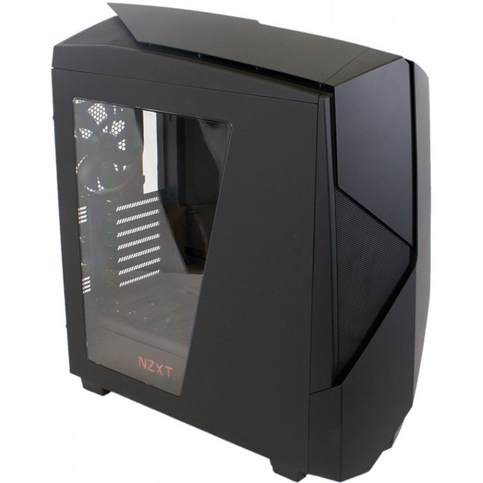 Корпус NZXT Noctis 450, без БП, ATX, черно-красный