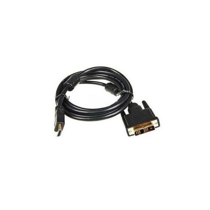 Кабель Buro HDMI-19M-DVI-D-3m 24M/19M, 3 м, позолоченные контакты, ферритовые кольца