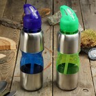 Бутылка для воды с поильником, 750 мл, ручка, микс, 8х27.5 см