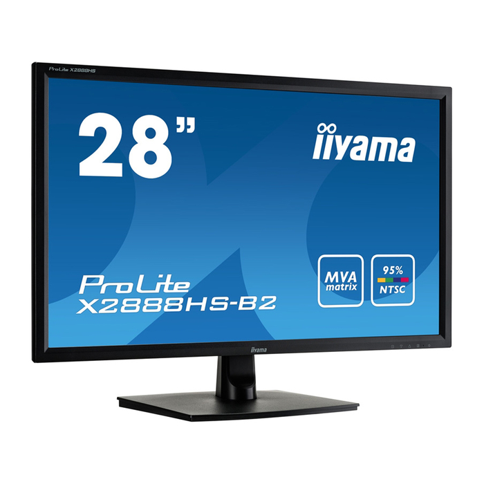 Монитор Iiyama 28&quot; ProLite X2888HS-B2 VA 5ms 16:9 DVI HDMI 300cd 178/178 1920x1080 D-Sub DP   329535