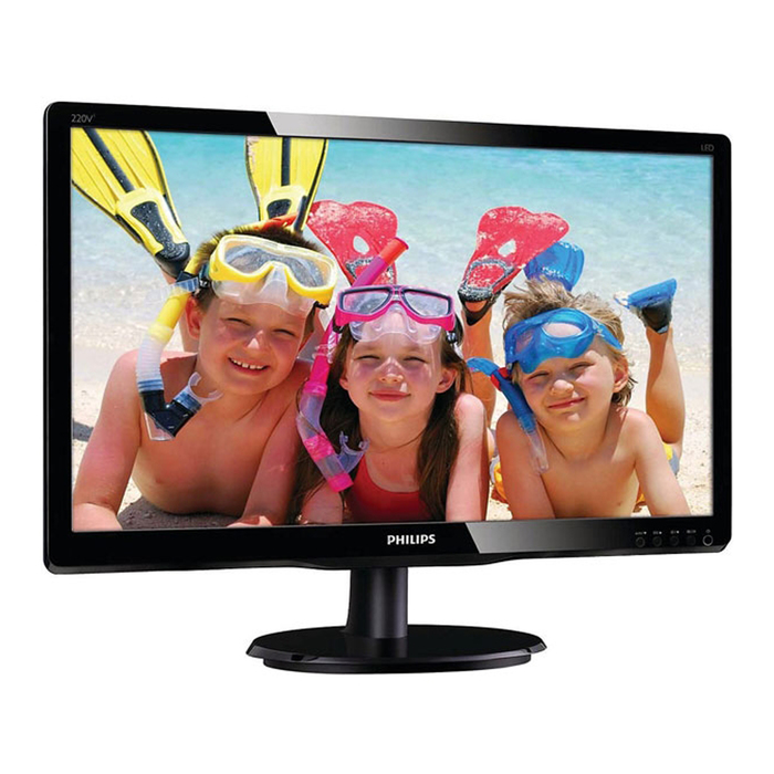 Монитор Philips 22&quot; 220V4LSB (00/01) черный TN+film LED 5ms 16:10 DVI 250cd 1680x1050 D-Sub   329515