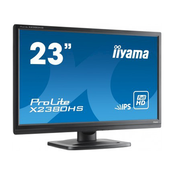 Монитор Iiyama 23 ProLite X2380HS-B1 IPS LED 5ms 16:9 DVI HDMI 250cd 178/178 1920x1080 D-Sub   32951